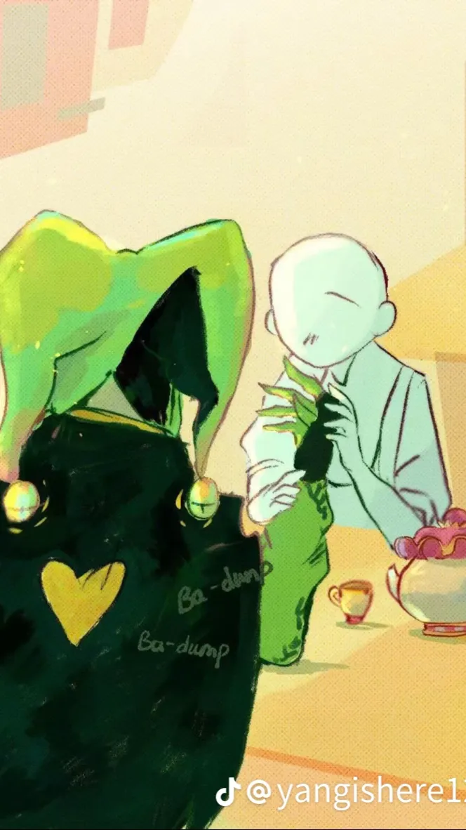 ai character: HarleqUIN background