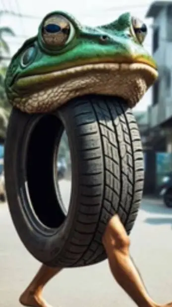 ai character: boneca ambalabu  background