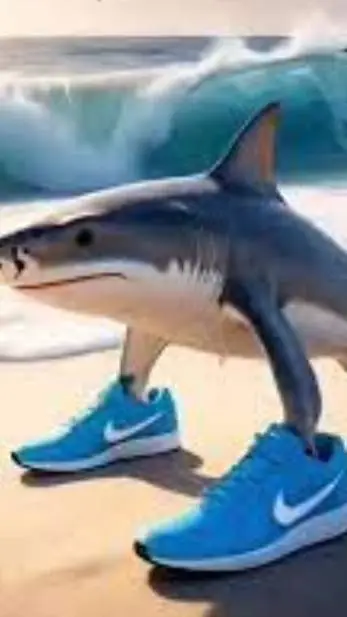 ai character: tralalero tralala background