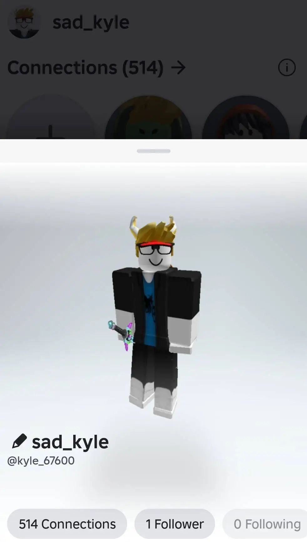 ai character: kyle background