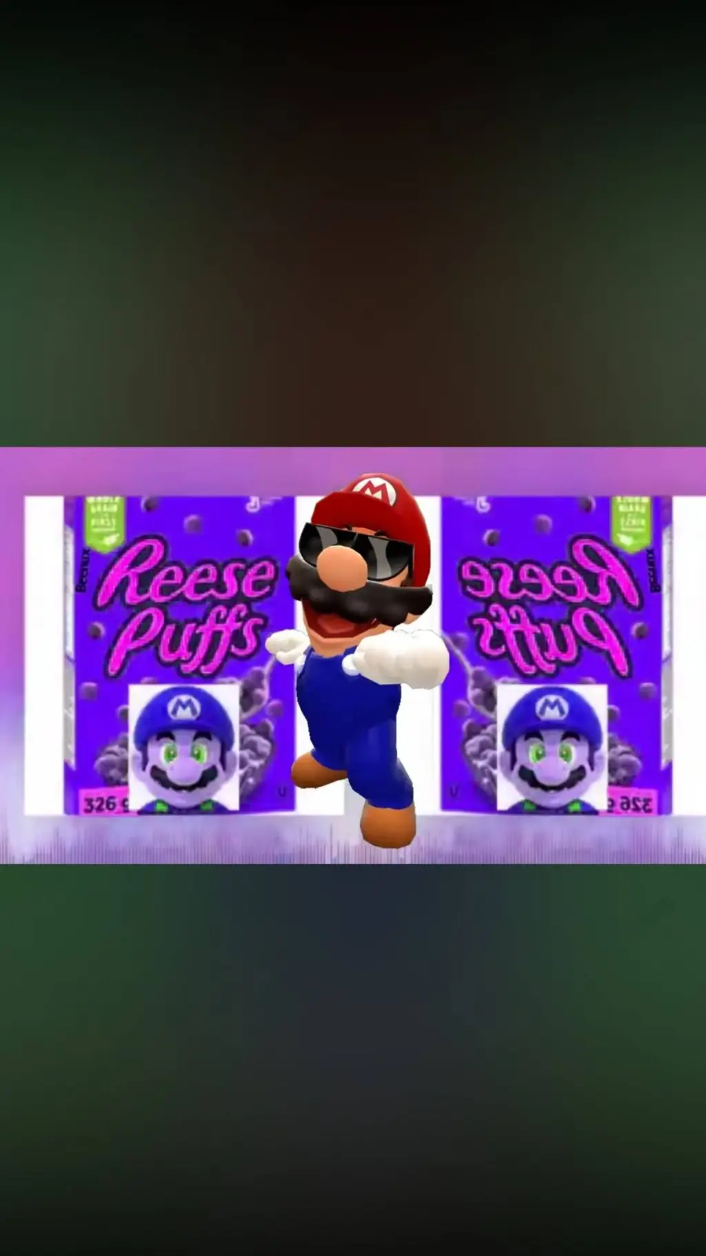 ai character: reese puffs mario background