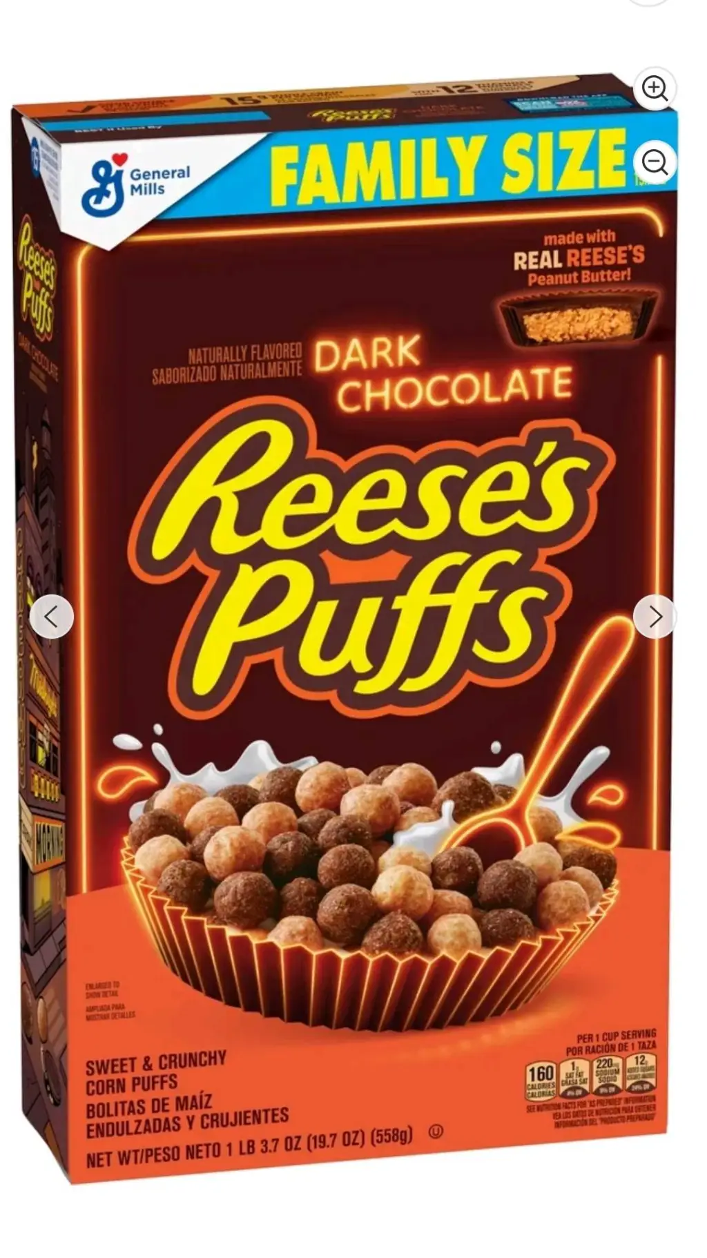 ai character: REESE PUFFS! background