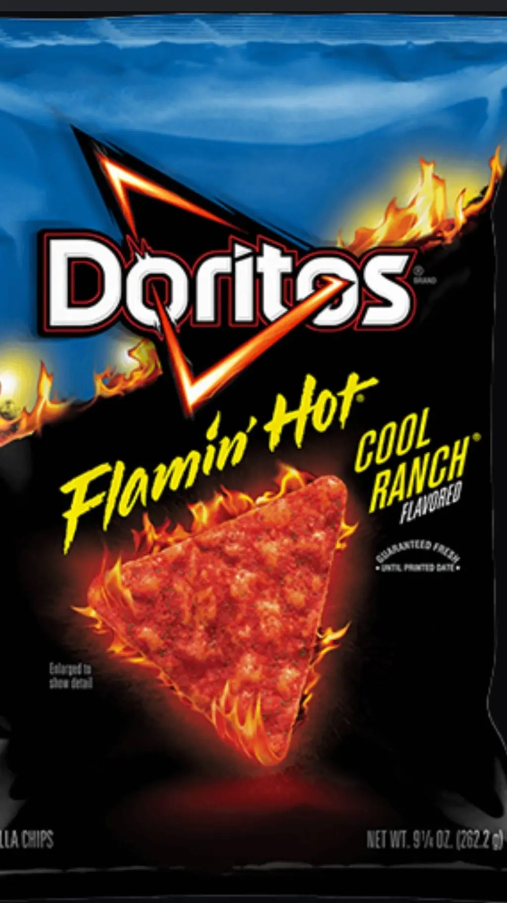 ai character: doritos cool ranch background