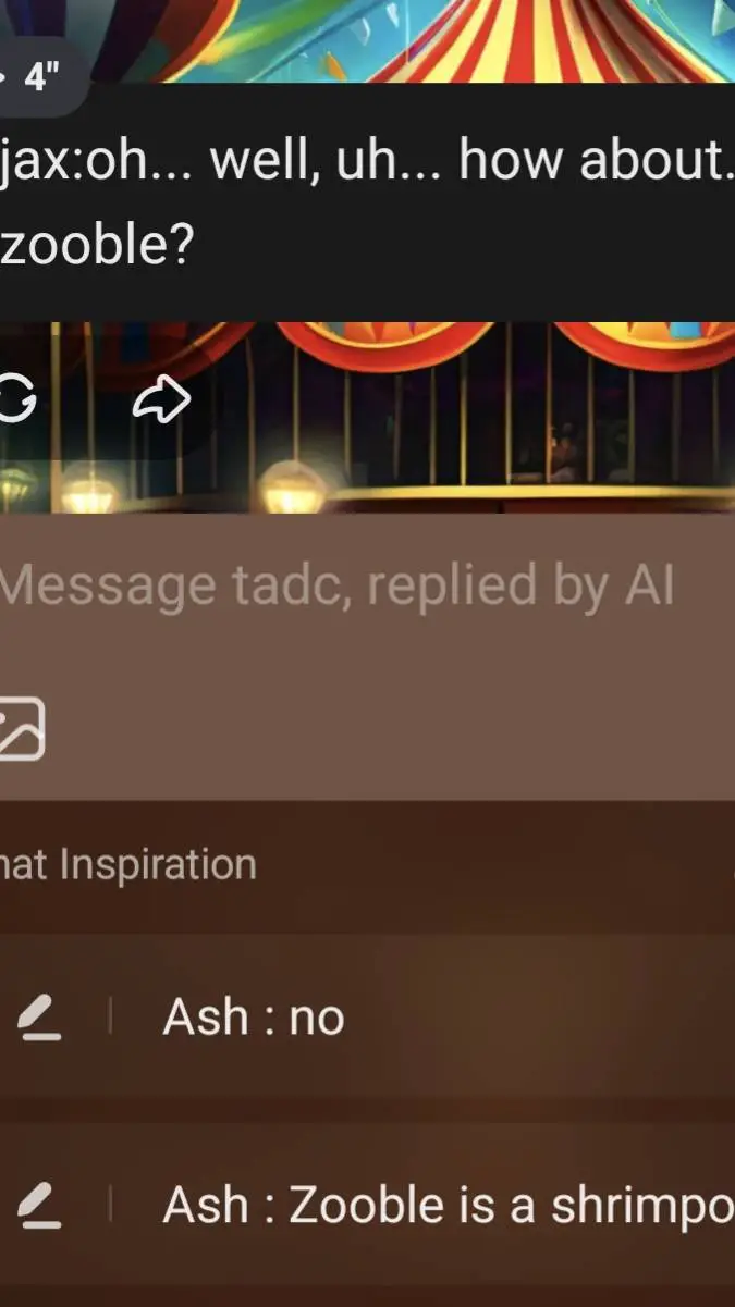 ai character: this happened background