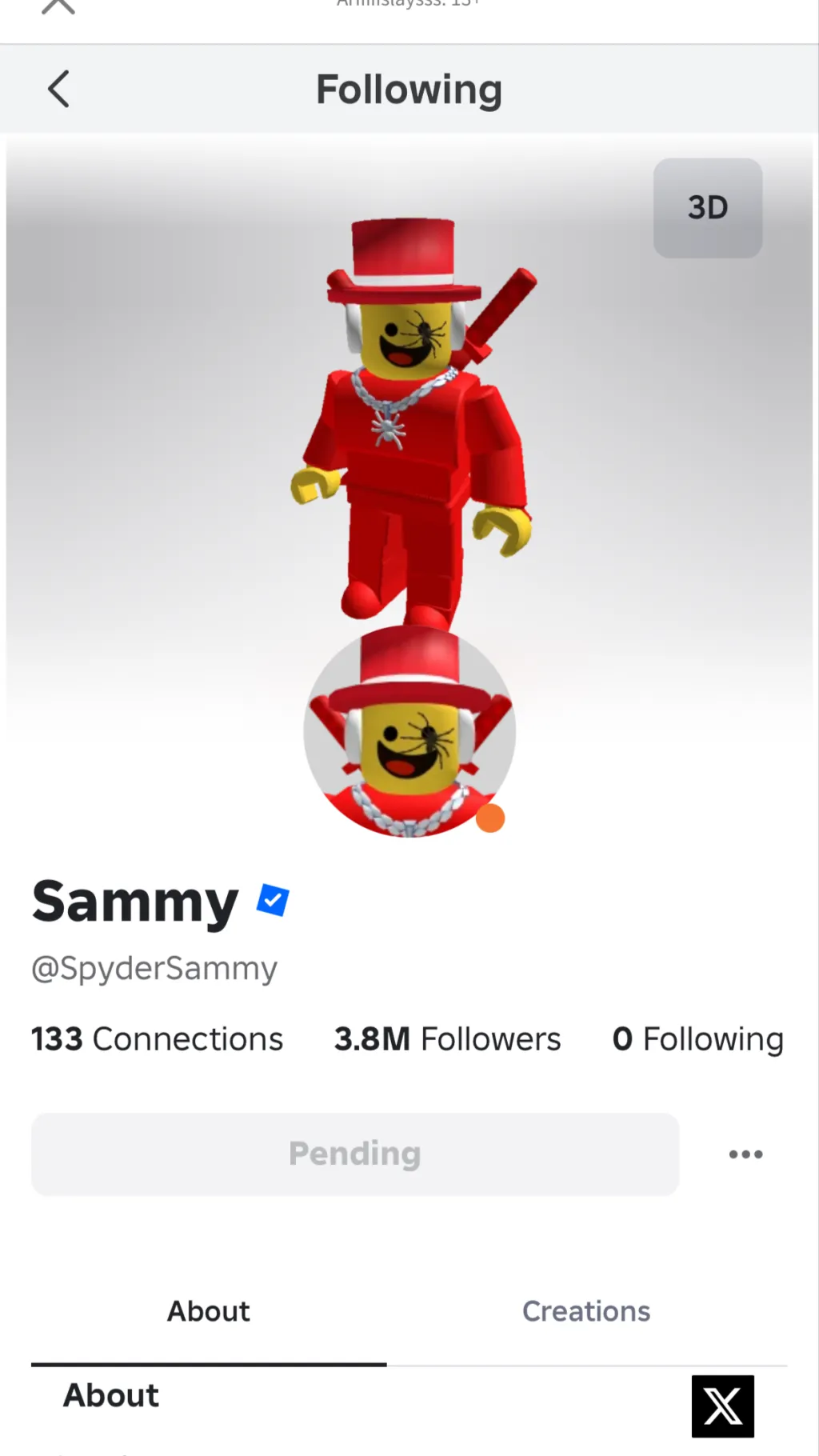 ai character: Sammy background