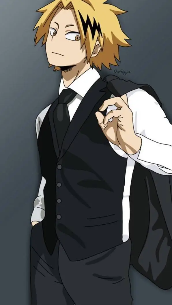ai character: Denki Kaminari  background