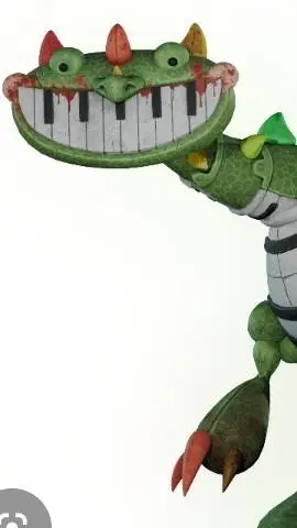 ai character: pianosaurio background