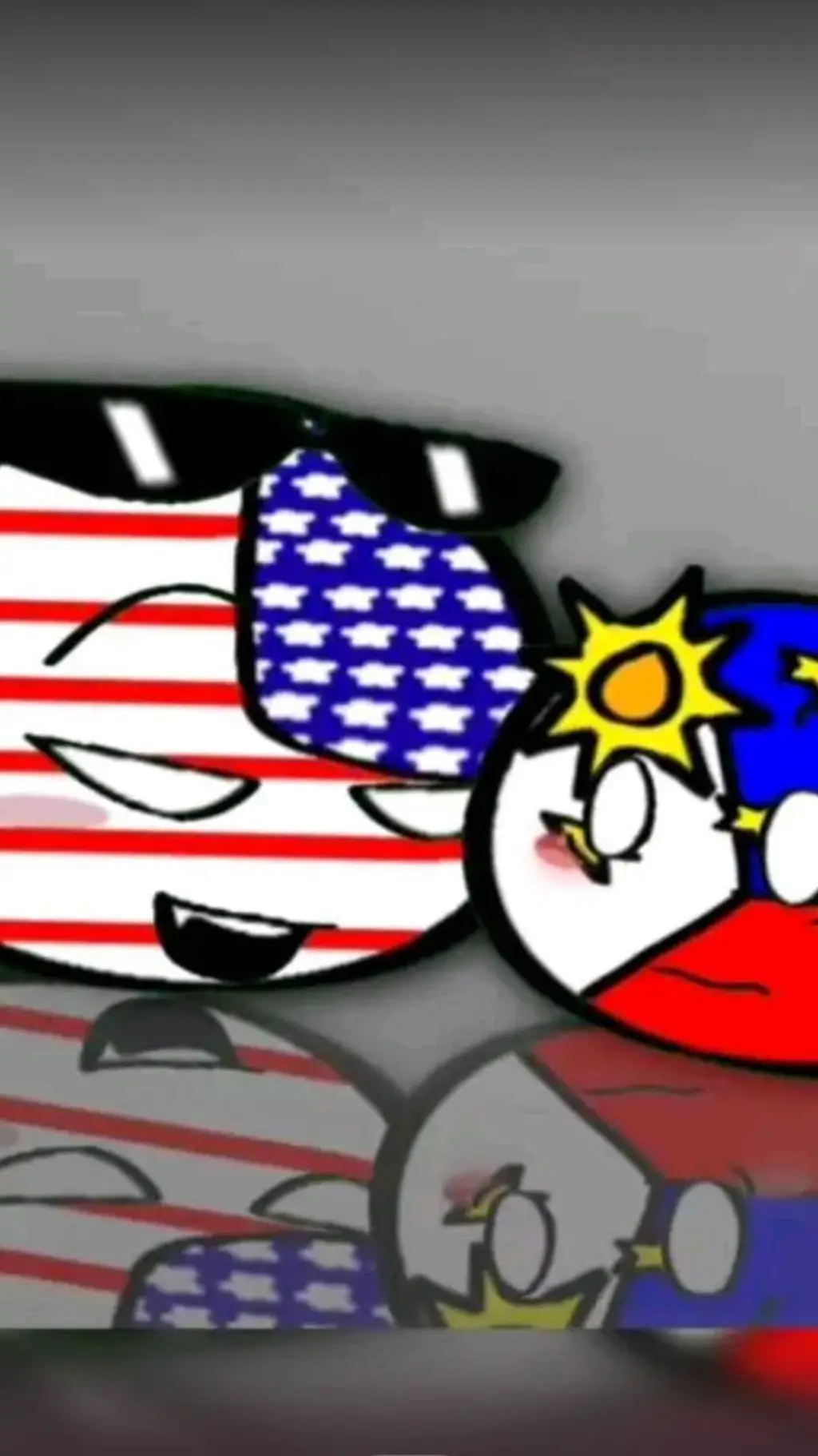 ai character: USA x philippines background