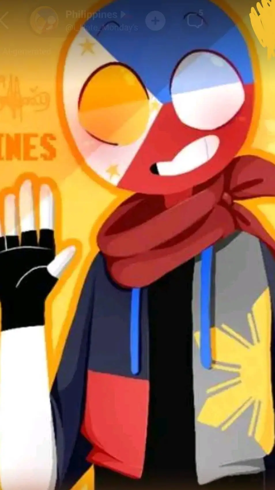 ai character: philippines background