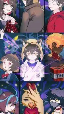 ai character: nugget smp xd background