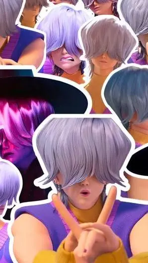 ai character: mistery "?" xd background