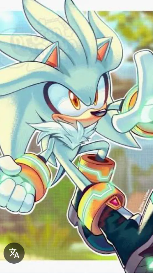 ai character: Silver background