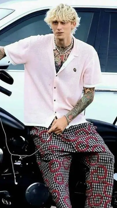 ai character: MGK  background