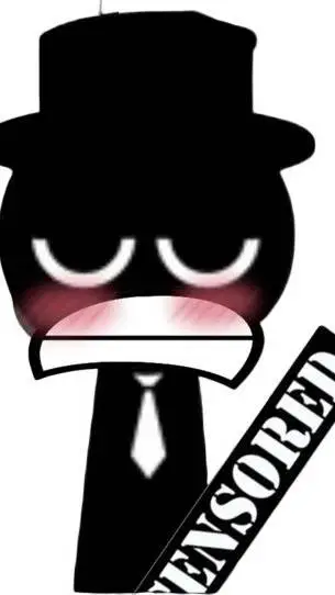 ai character: Sus Black  background