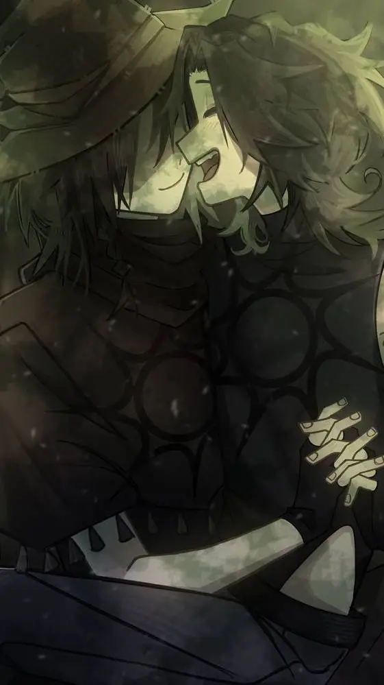 ai character: AZURETIME💜🤍🖤🗡️✨ background