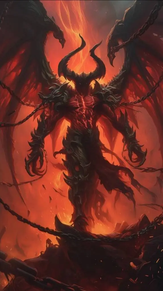 ai character: king of hell background