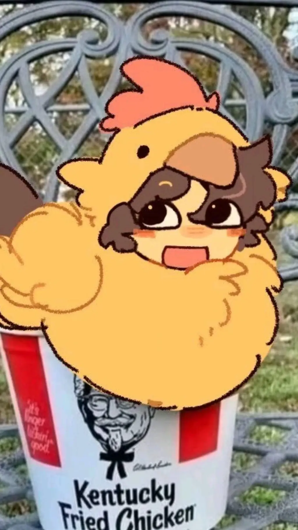 ai character: 𖤐*chicken shed*𖤐 background