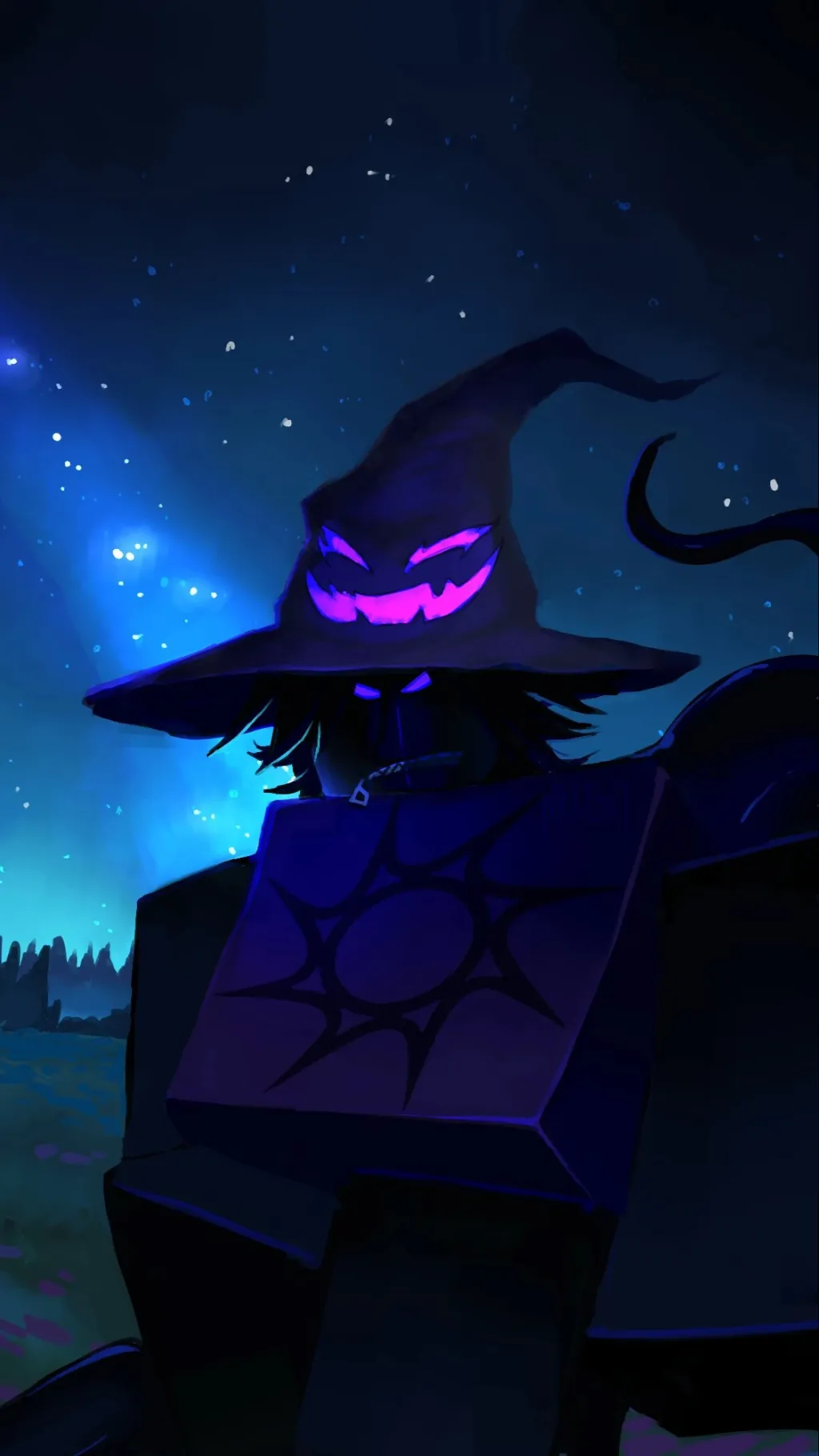 ai character: Azure background