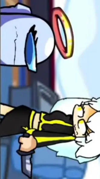 ai character: white imposter background