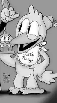 ai character: chica de Fnfn  background