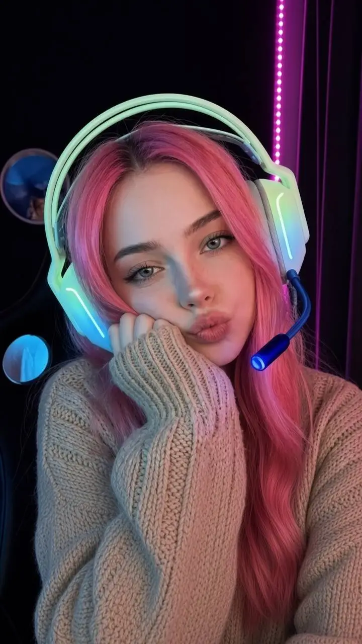 ai character: Jane 🎧💗 background