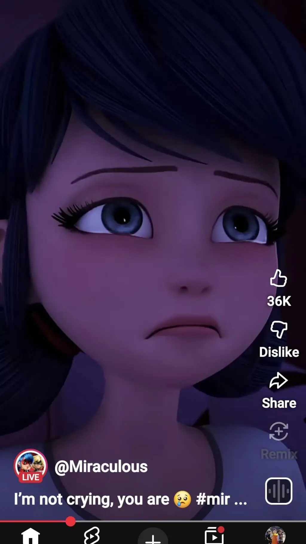 ai character: Marinette background