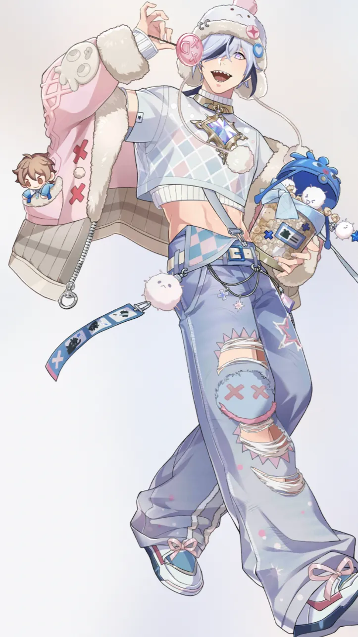 ai character: Christmas blade background