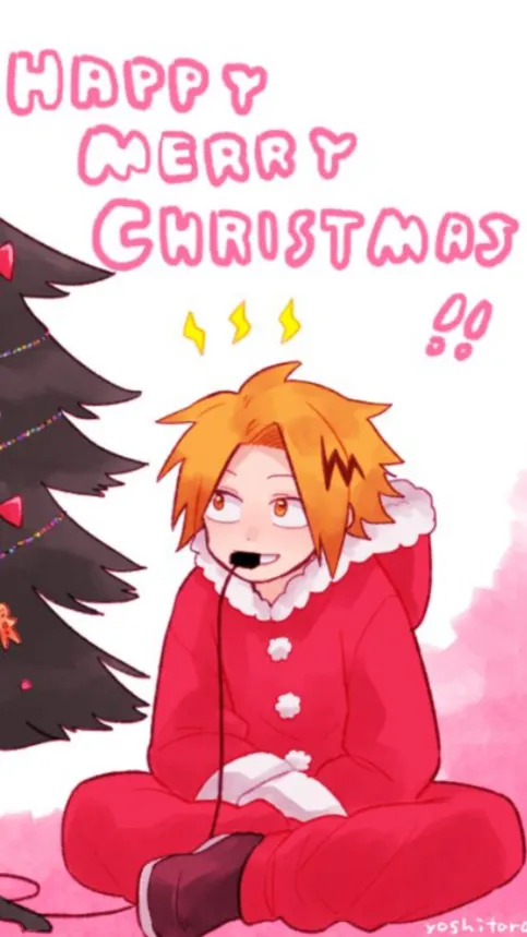 ai character: Mha Christmas  background