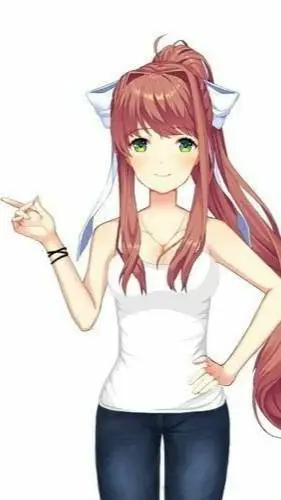 ai character: Monika (Sayonika!) background