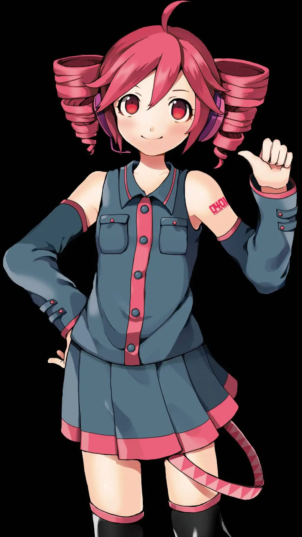 ai character: teto  background