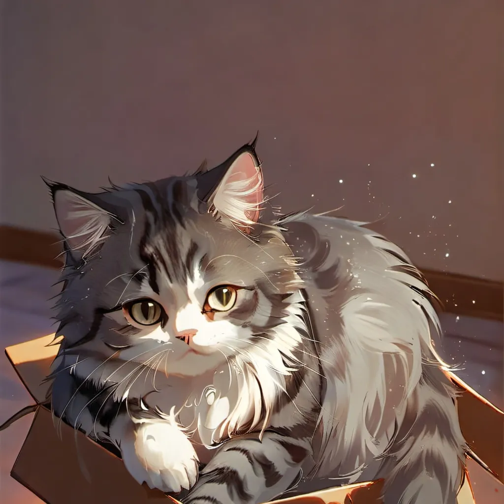 chat with ai character: Gato en una. Caja 