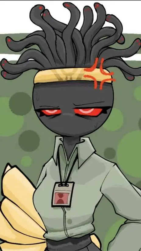 ai character: medusa  background