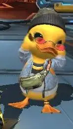 ai character: pato  background