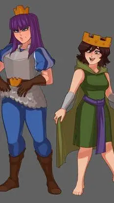 ai character: Reyna y princesa  background