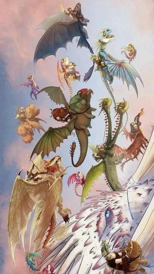 ai character: 🐲dragones de berk🐲 background