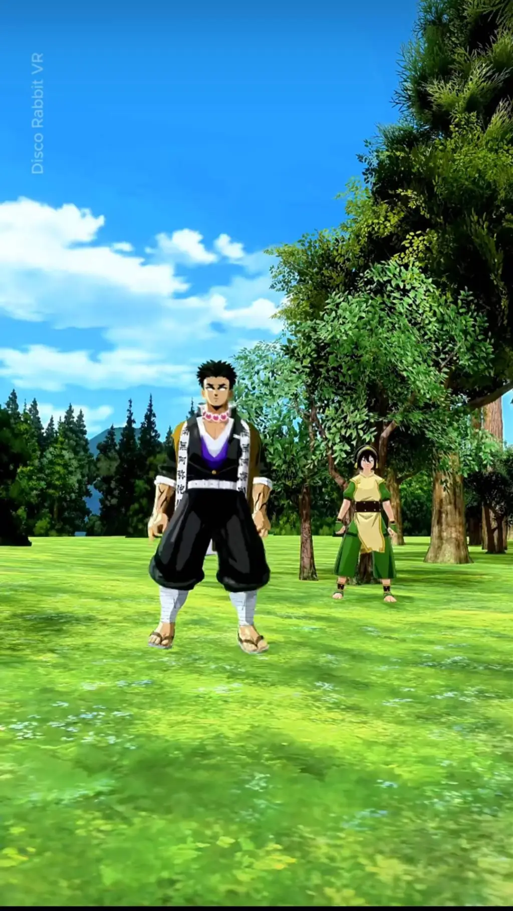 ai character: gyomei meets toph💗 background