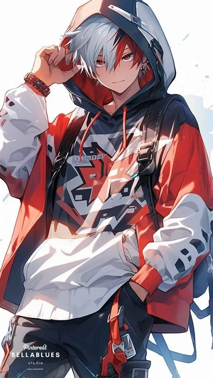 ai character: Shoto Todoroki  background