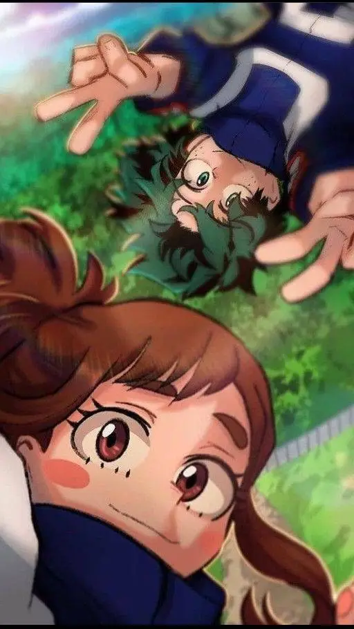 ai character: Izuocha💚🩷 background