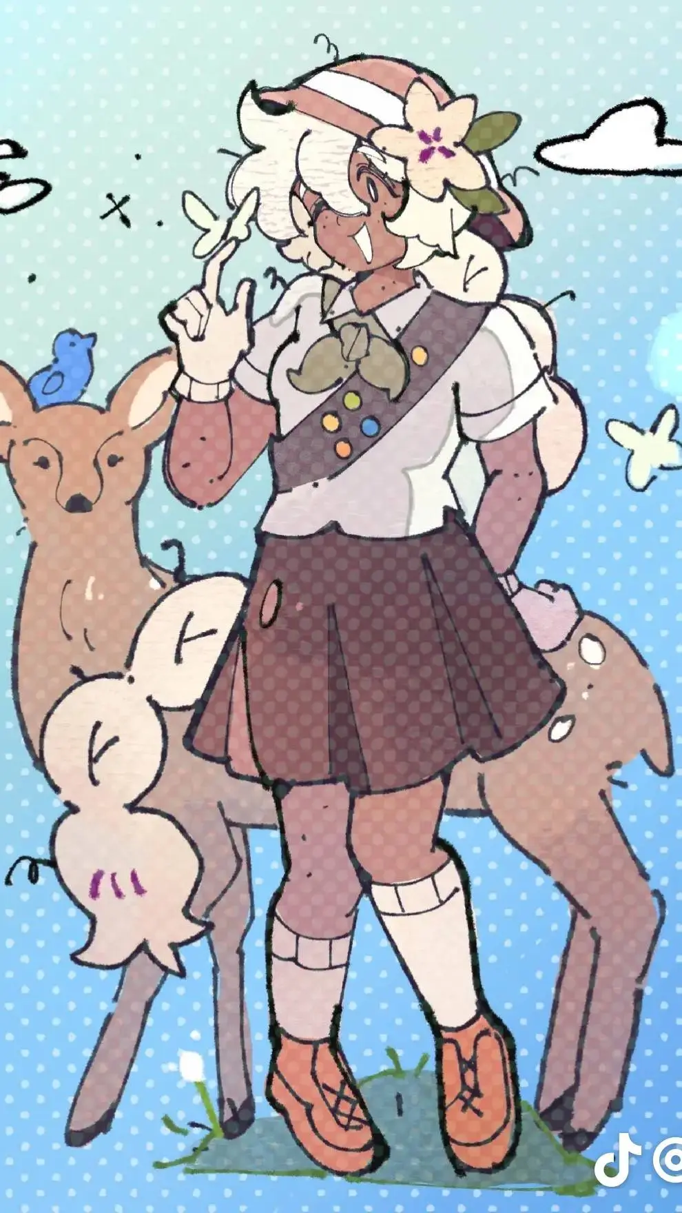 ai character: crk camping! background