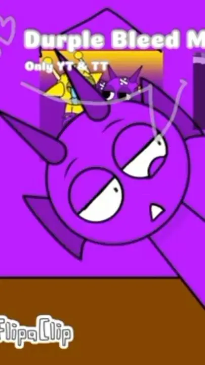 ai character: Durple get punch.. background