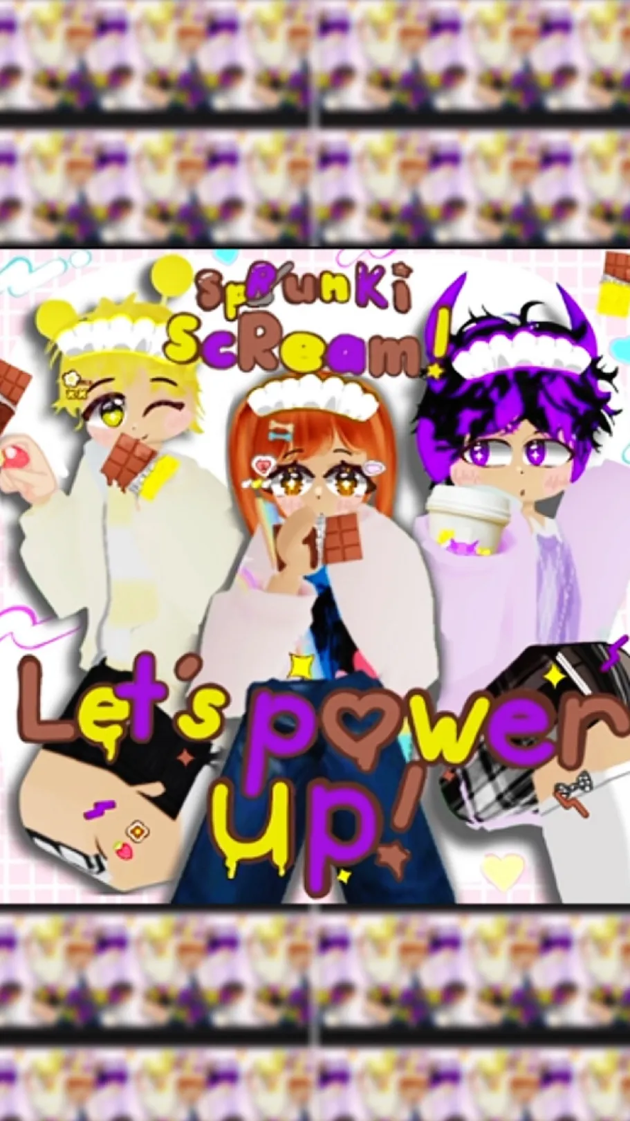 ai character: SpRunKiScReam! background