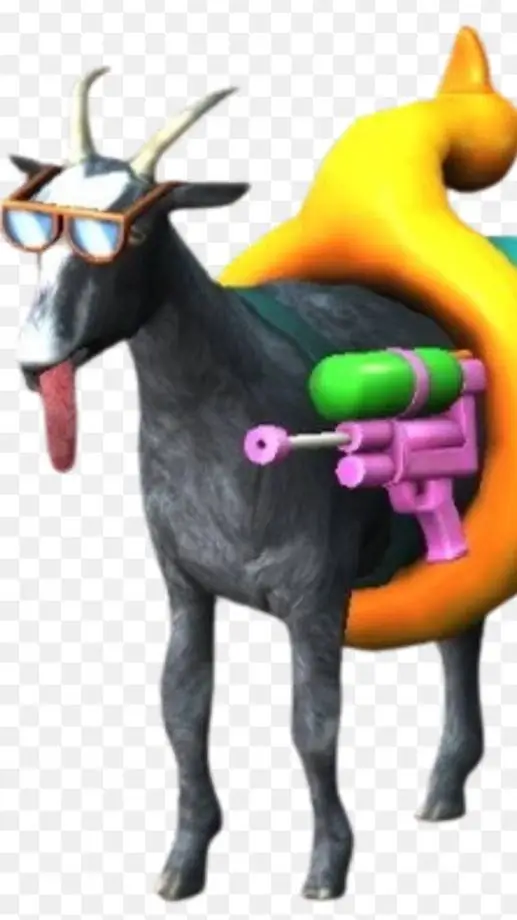 ai character: Splashy goat background