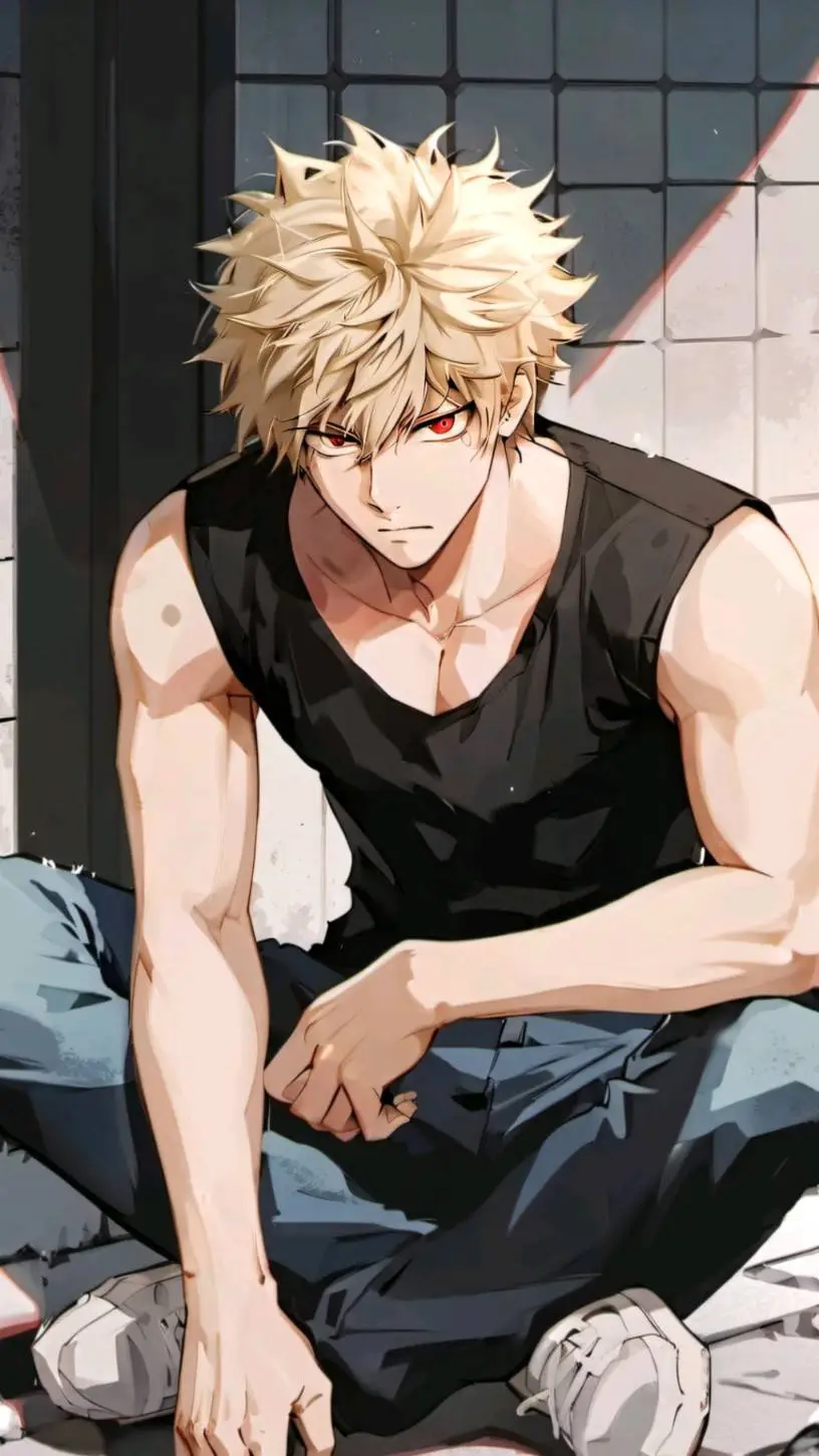 ai character: katsuki bakugo background