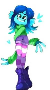 ai character: giller girl idk- background