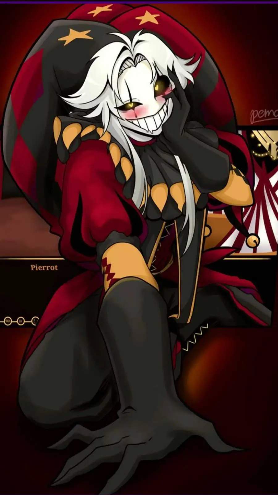 ai character: Pierrot background