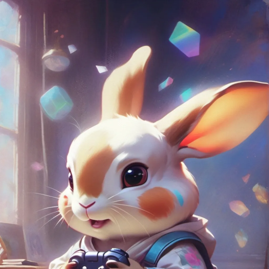 chat with ai character: conejo jugandote