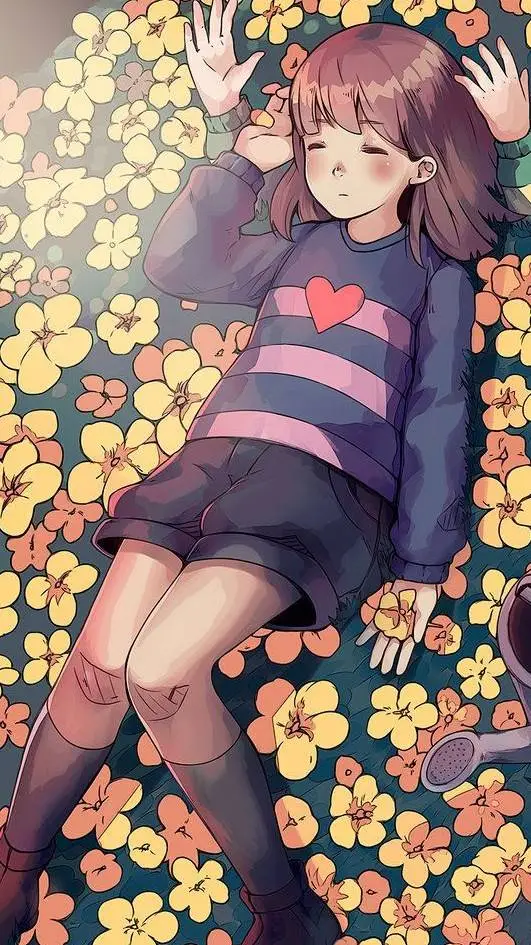 ai character: фриск(дев) background