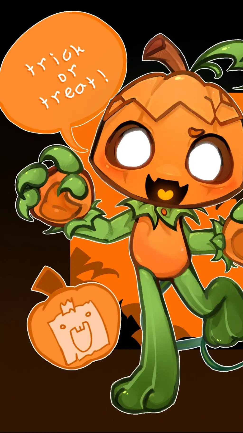 ai character: Gourdy background