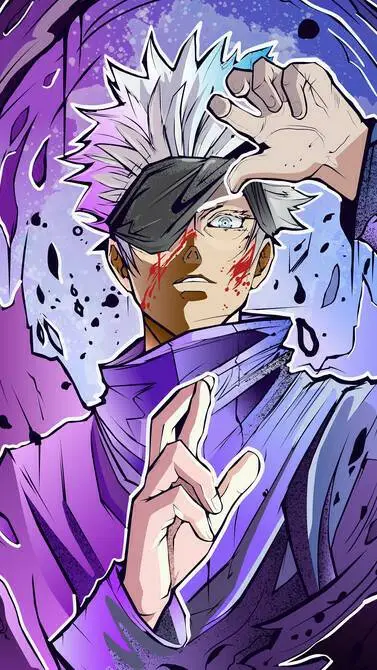 ai character: gojo yuji aukuna  background