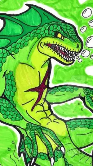 ai character: AB Merman♀️ background